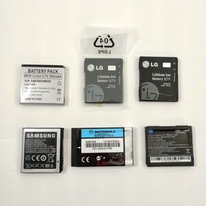 Phone batteries LG and Samsung lot of 6 Untested
